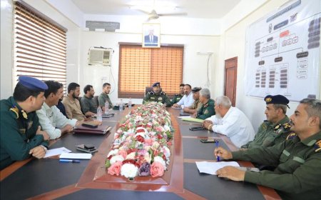 اجتماع في عدن يناقش أوضاع ومستحقات أسر الشهداء والجرحى من منتسبي الأمن