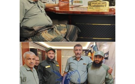 قائد معسكر اللواء الخامس حماية رئاسية يزور مدير أمن لحج في لقاء ودي يعكس متانة العلاقات الأمنية
