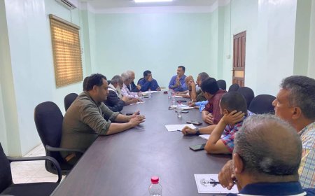 فريق اللجنة الاستشارية لشؤون الإصلاح الإداري يلتقي مدير عام مؤسسة كهرباء العاصمة عدن