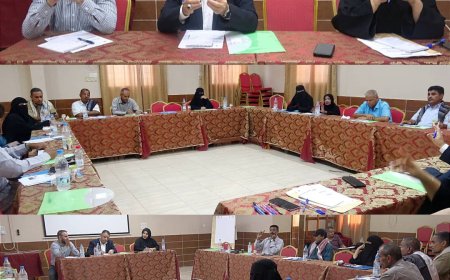 نائب محافظ ابين يترأس اجتماعا للجنة الاستشارية وممثلي منتدى التنمية السياسية ومشروع تعزيز التماسك الاجتماعي