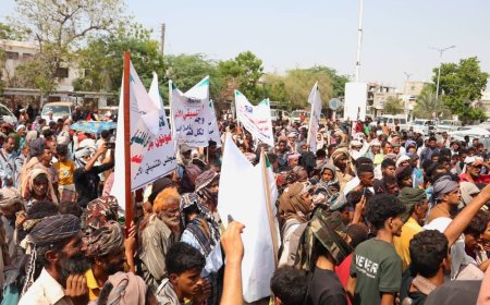 مسيرة جماهيرية في أبين تطالب بالحكم الذاتي وتحسين الخدمات