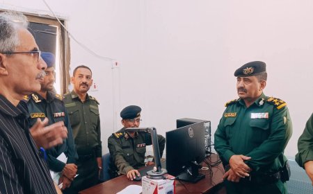 العميد النسي يدشن إصدار السجل المدني الإلكتروني في إدارة فرع مصلحة الأحوال المدنية والسجل المدني بشبوة