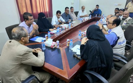 إدارة صندوق النظافة والتحسين بساحل حضرموت تستقبل وفد مكتب الأمم المتحدة لخدمات المشاريع UNOPS