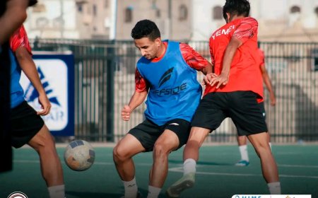المنتخب الوطني تحت 23 عامًا ينهي 30 حصة تدريبية في معسكره الداخلي بمدينة مأرب استعدادًا لتصفيات كأس آسيا