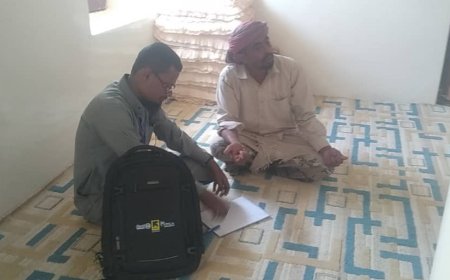 المجموعة السادسة من متطوعي التوعية المجتمعية تدشّن أول أيام عملها في منطقة الجوادة بمديرية القطن