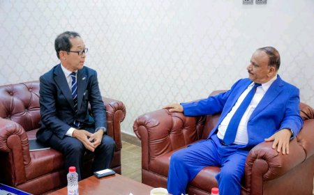 وزير النقل يستقبل السفير الياباني لدى بلادنا