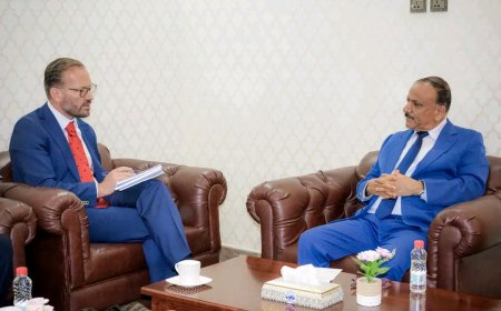 وزير النقل يلتقي المستشار الاقتصادي للمبعوث الأممي في اليمن