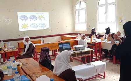 مشاركة 90 طالبا في ورشة مناخية بلحج لتعزيز الوعي البيئي