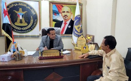 رئيس انتقالي لحج يناقش أوضاع مديرية كرش والتحديات التي تواجهها