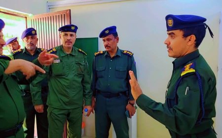 مدير عام مديرية تريم يستقبل وفدًا من وزارة الداخلية بالمديرية