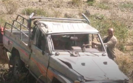 تعز.وفاة مواطن  وإصابة خمسة آخرين في حادث مروري غربها.