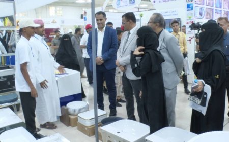 الأمين العام لمحلي حضرموت يفتتح معرض العقار والبناء بالمكلا 