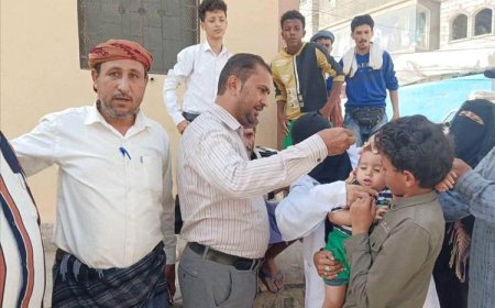 مسؤول صحي يؤكد نجاح حملة التحصين ضد شلل الأطفال في مديرية سرار يافع