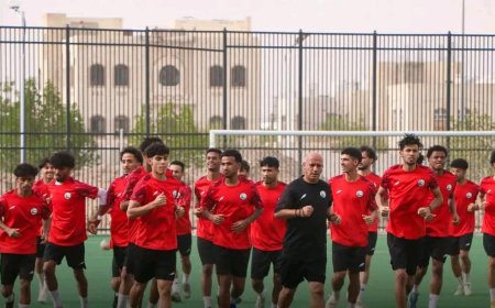 فصل متقدم من تدريبات المنتخب الوطني تحت ٢٣ سنة في مأرب