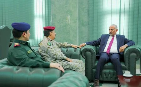 الرئيس الزُبيدي يشدد على أهمية تعزيز التنسيق العسكري والأمني لحفظ الأمن والاستقرار