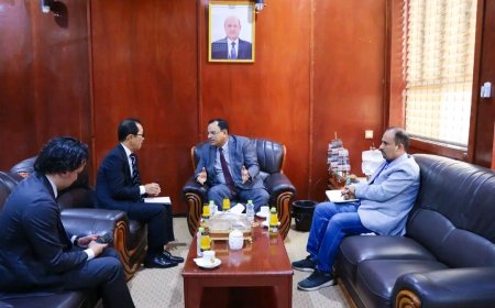 الوزير السقطري يبحث مع السفير الياباني مجالات التعاون الزراعي والسمكي