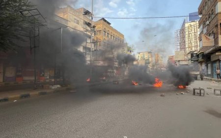 تعز تشهد احتجاجات غاضبة بسبب تدهور الأوضاع المعيشية