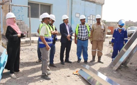 الزامكي يتفقد سير العمل في مشاريع تأهيل موقع البرزخ بعدن