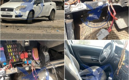 العثور على سيارة مهيأة للتفجير بجانب خط محطة الرباط في محافظة لحج