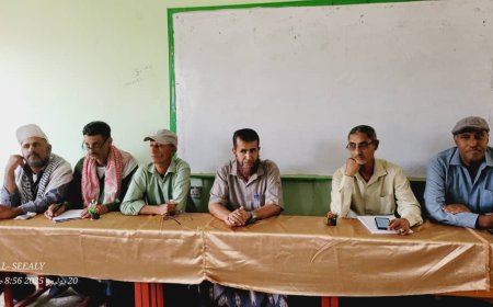 لقاء تشاوري لتربية مديرية الضالع مع مدراء المدارس لمناقشة الحلول المطروحة من السلطة المحلية لسير العملية التعليمية