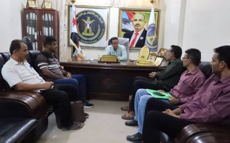 رئيس تنفيذية انتقالي لحج يبحث مع منسقية الجامعة تشكيل المجالس الطلابية