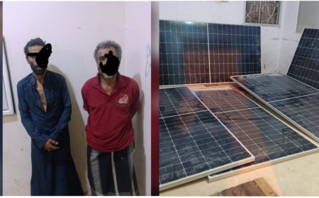 المهرة.. شرطة مديرية  شحن تضبط عصابه سرقات مواقع شبكات الاتصالات.