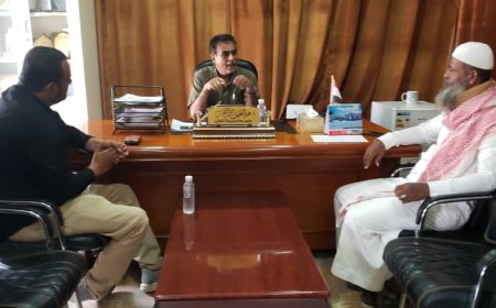 مدير عام مديرية القطن يلتقي منسق جمعية رعاية الأسرة 