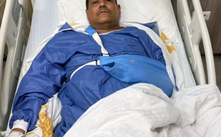 النجم اليمني عمر البارك يُجري عملية جراحية ناجحة في القاهرة