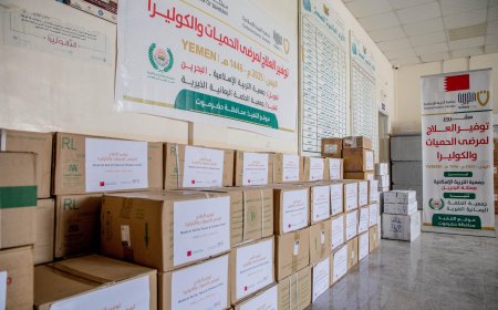 جمعية الحكمة اليمانية الخيرية توفّر أدوية لعلاج الحميات والكوليرا لمكتب الصحة بساحل حضرموت