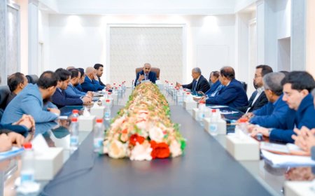 القيادة التنفيذية العُليا تبحث سُبل النهوض بالأوضاع الاقتصادية والخدمية في عموم محافظات الجنوب