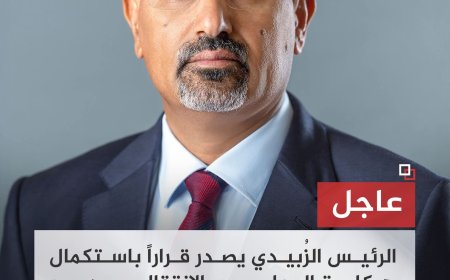 الرئيس الزُبيدي يصدر قراراً باستكمال هيكلة المجلس الانتقالي ودمج الهيئات المساعدة في إطار الأمانة العامة