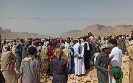 تشييع رسمي وشعبي مهيب لجثمان الفقيد المقدم أحمد بن مبارك بن غانم في مديرية رخية