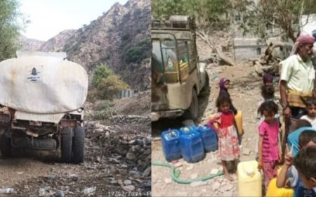 في ظل موجة جفاف قاسية تجتاح مديرية سرار بيافع.. اسعار مياه الشرب تدخل موسوعة "غينيس" للأرقام القياسية