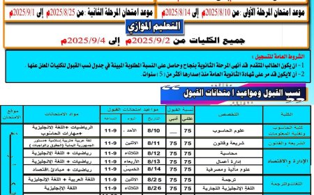 جامعة أبين تعلن عن بدء إجراءات التنسيق والتسجيل والقبول للعام الجامعي 2025-2026م