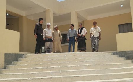 تشكيل لجنة للاستلام الابتدائي لمشروع مدرسة عين بامعبد للتعليم الأساسي بمديرية رضوم