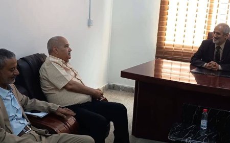 نائب وزير الصحة يناقش مع مدير عام الصحة بعدن أوضاع القطاع الصحي بالمحافظة
