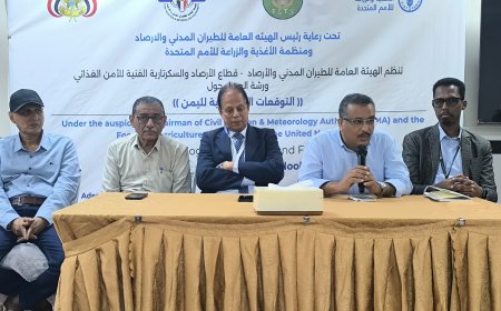 عدن.. ورشة عمل حول التوقعات الموسمية في اليمن تنطلق برعاية رسمية ودعم دولي