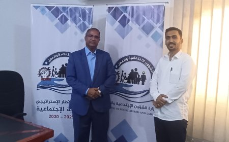 معالي  وزير الشؤون الاجتماعية والعمل يلتقي رئيس مؤسسة شروين للتنمية الإنسانية