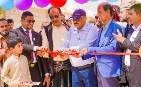 برعاية المحافظ بن الوزير.. افتتاح مدرسة الكويت للبنات" بمديرية جردان بتمويل كويتي