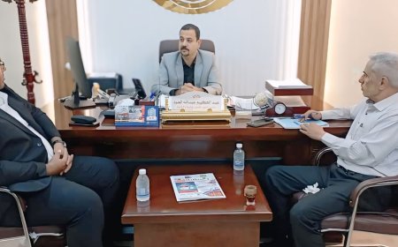 نائب مدير عام شركة النفط بالمهرة يستقبل وفد مؤسسة 14 أكتوبر