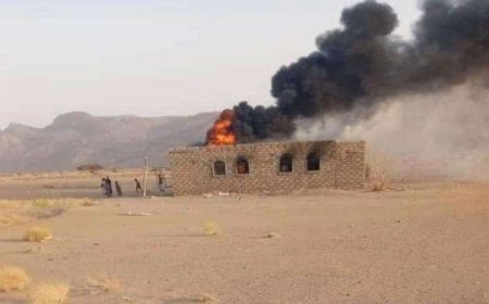 الجوف.. مليشيات الحوثي تقوم بنهب وطرد وتهجير لعائلة هضبان قبل إحراق منزله في مديرية اليتمة