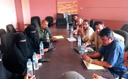 الاجتماع الدوري لفريق التوجيه المركزي في لحج