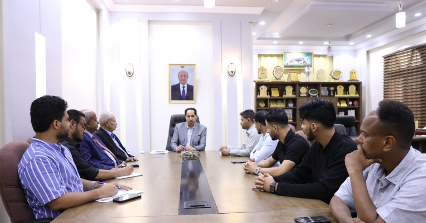 البكري يلتقي إدارة نادي وحدة عدن ويؤكد على وحدة العمل الرياضي