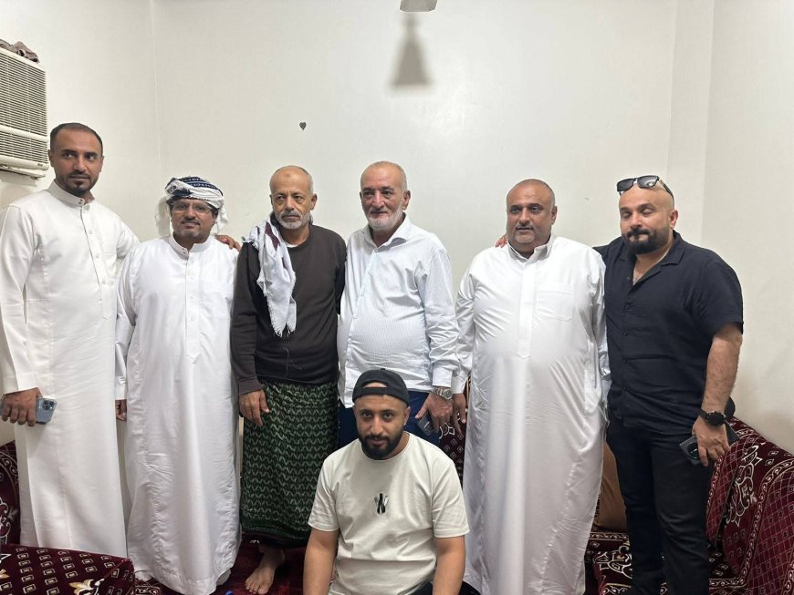 الشيخ فضل الجعوني يزور الشيخ سلمان الرشيدي للاطمئنان على صحته بالرياض
