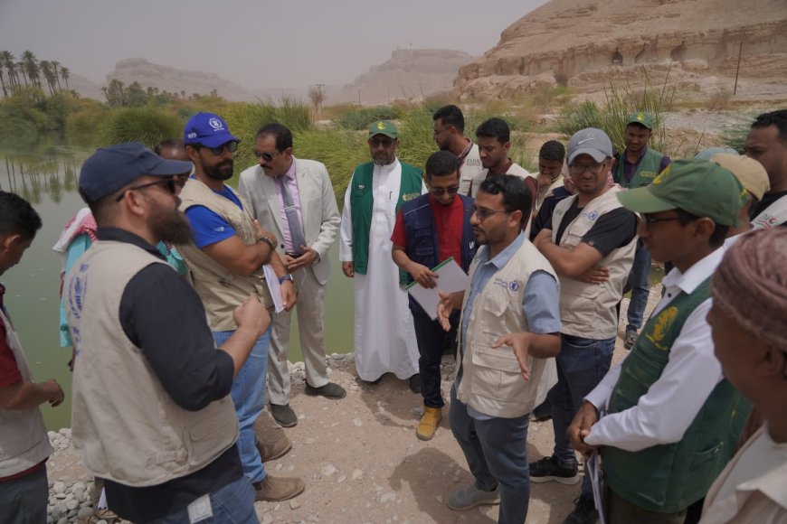الـ FMF تستعرض نتائج تدخلاتها الزراعية في حضرموت خلال زيارة وفد من WFP ومركز الملك سلمان