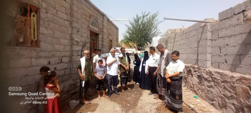 مدير عام الملاح والأمين العام ومدير مكتب الصحة يدشنون حملة التحصين الطارئة ضد مرض شلل الأطفال في عموم المديرية