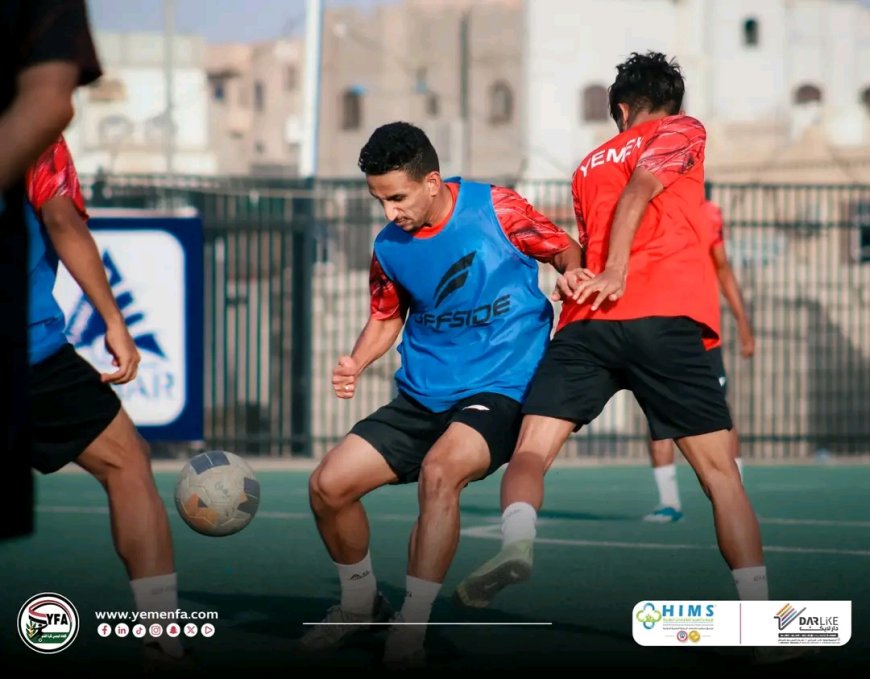 المنتخب الوطني تحت 23 عامًا ينهي 30 حصة تدريبية في معسكره الداخلي بمدينة مأرب استعدادًا لتصفيات كأس آسيا