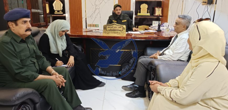 مدير أمن لحج يبحث مع لجنة وزارة العدل سبل تعزيز الوعي القانوني