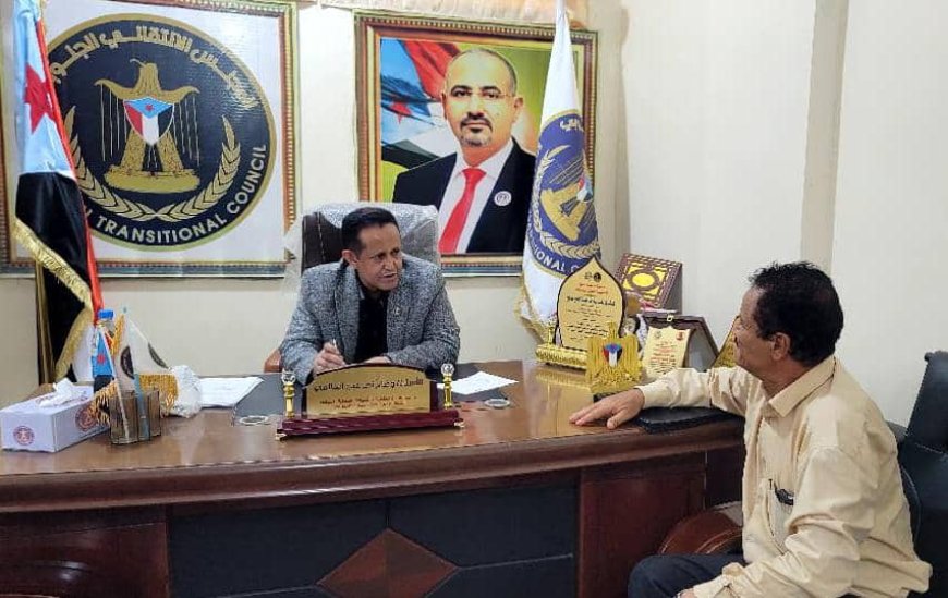 رئيس انتقالي لحج يناقش أوضاع مديرية كرش والتحديات التي تواجهها