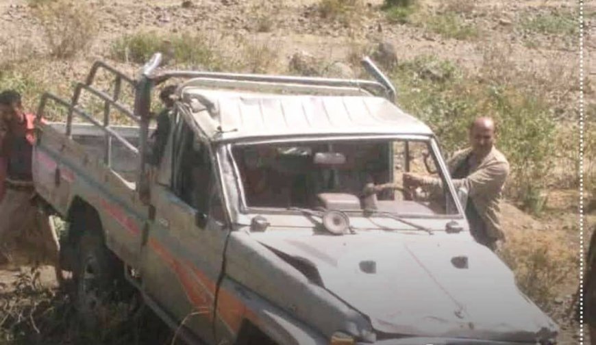 تعز.وفاة مواطن  وإصابة خمسة آخرين في حادث مروري غربها.